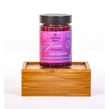 Farmer Lánya Fermentált Lila hagymás Lila káposzta 370 ml