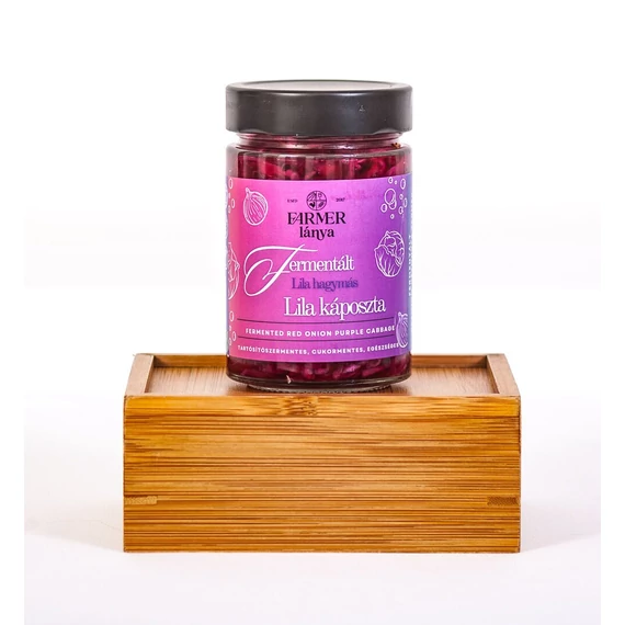 Farmer Lánya Fermentált Lila hagymás Lila káposzta 370 ml